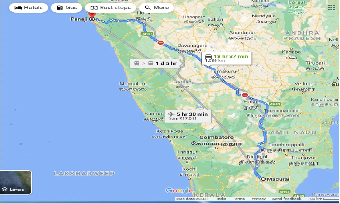 madurai-to-panaji-one-way