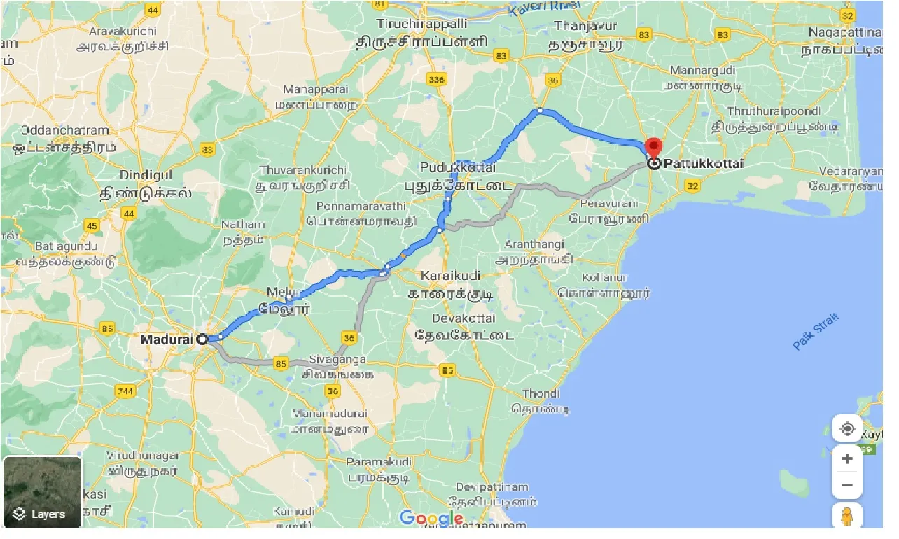 madurai-to-pattukotai-one-way