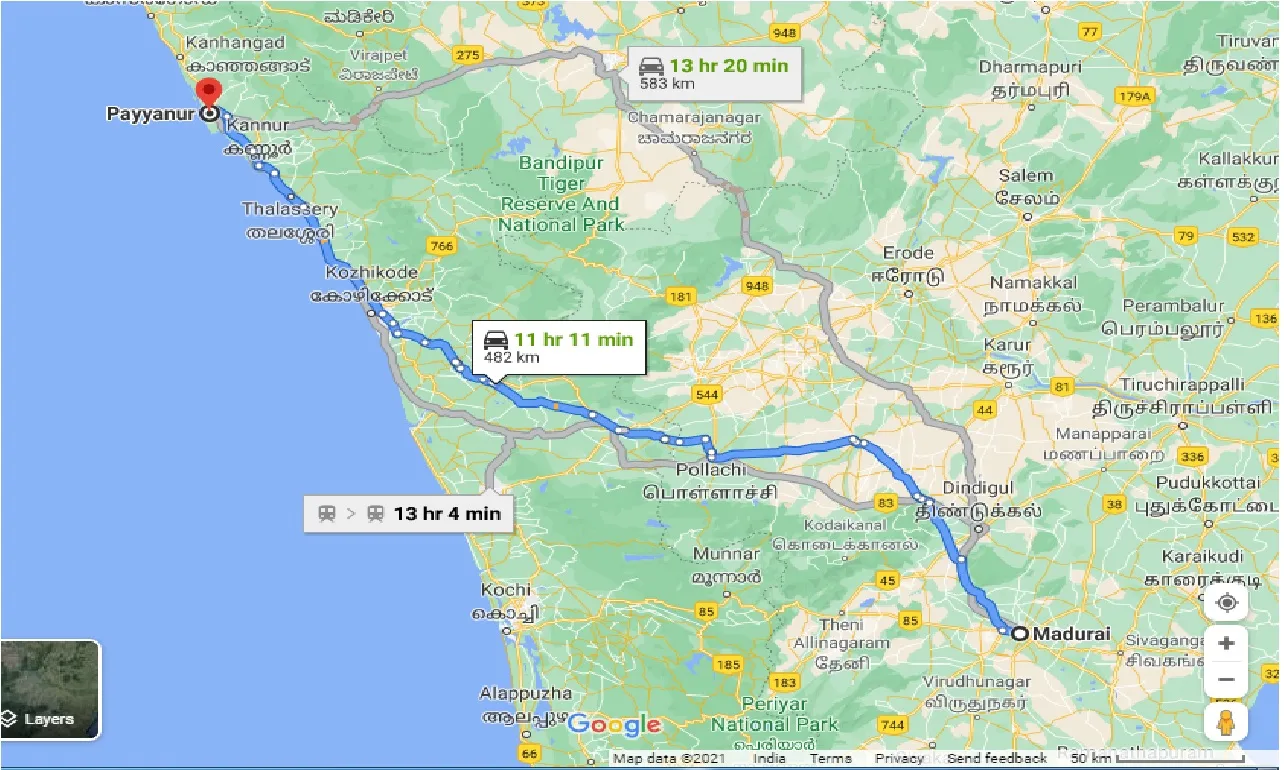 madurai-to-payyanur-one-way