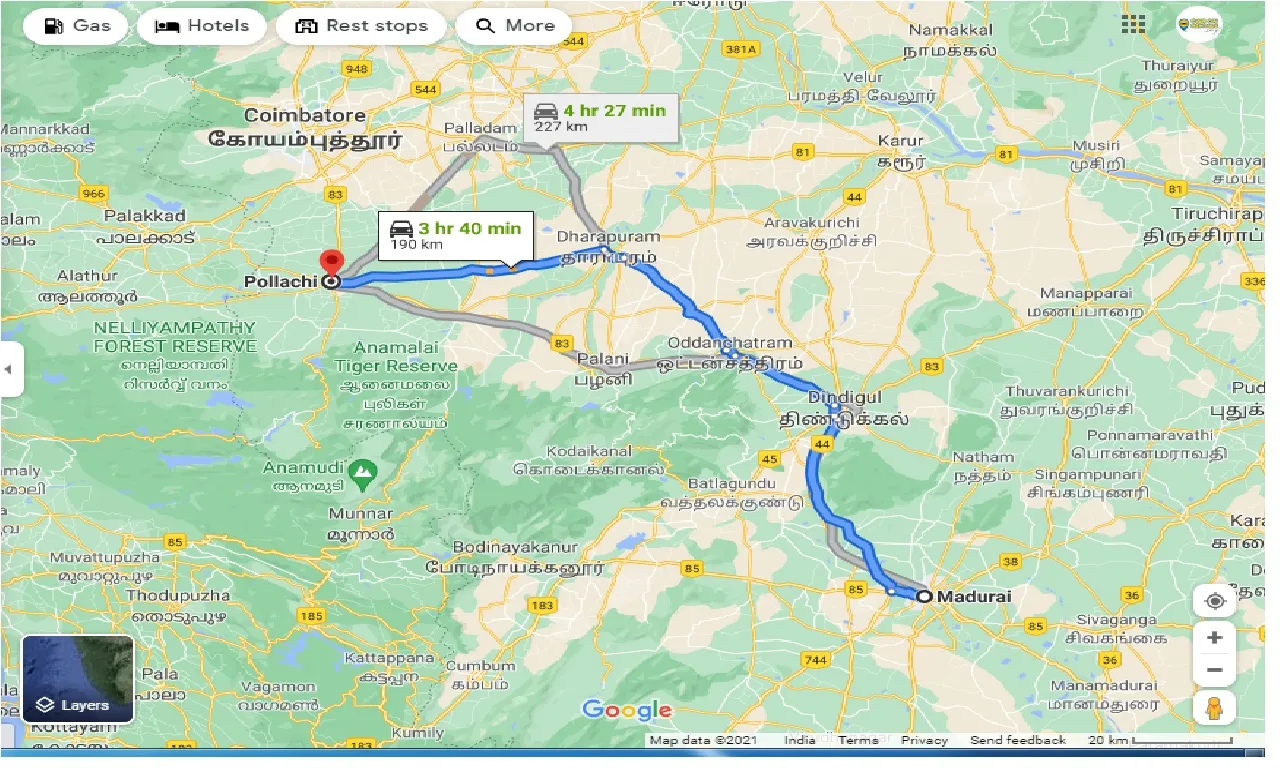 madurai-to-pollachi-one-way