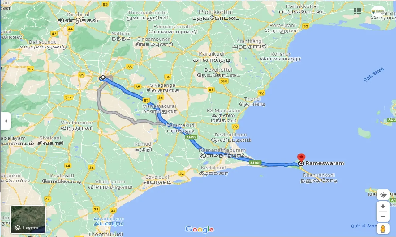 madurai-to-rameshwaram-round-trip