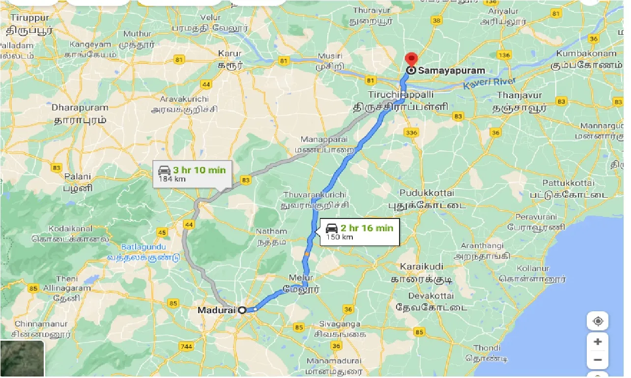 madurai-to-samayapuram-one-way
