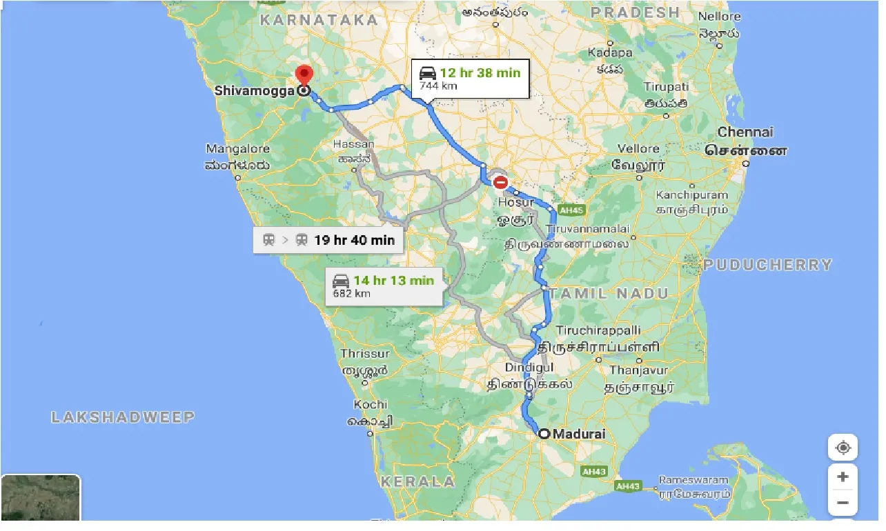 madurai-to-shivamogga-one-way