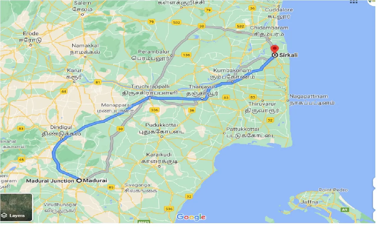 madurai-to-sirkali-taxi