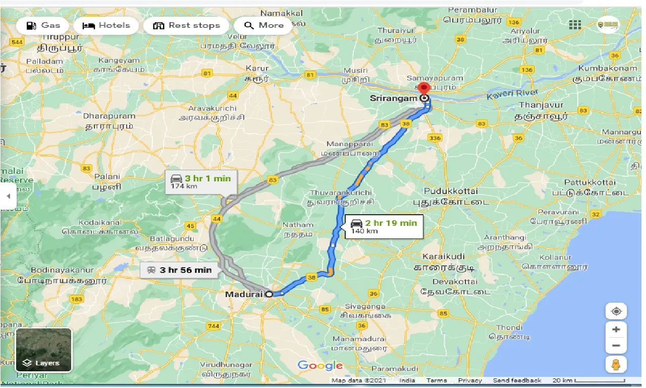 madurai-to-srirangam-round-trip