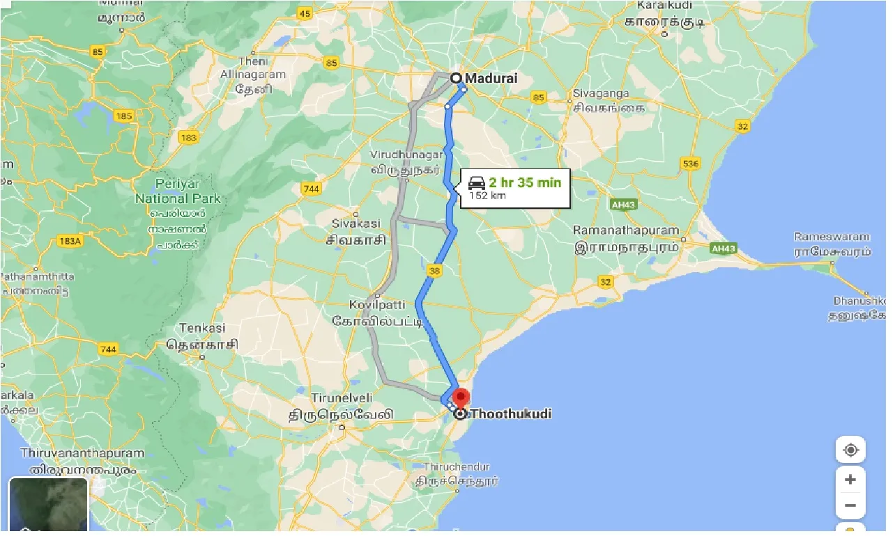 madurai-to-thoothukudi-taxi