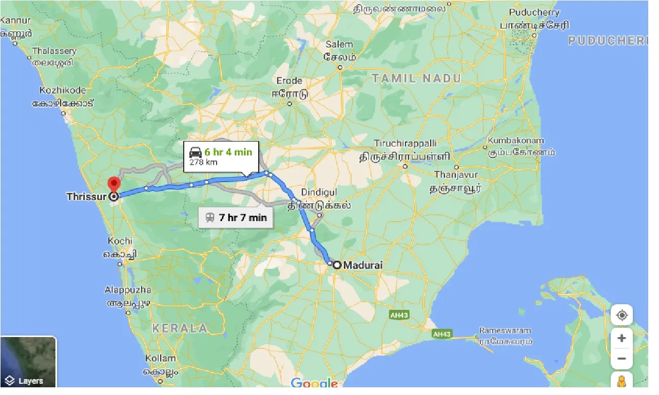 madurai-to-thrissur-one-way