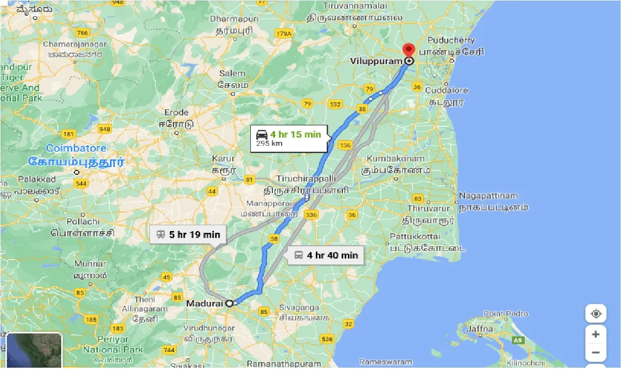 madurai-to-viluppuram-one-way