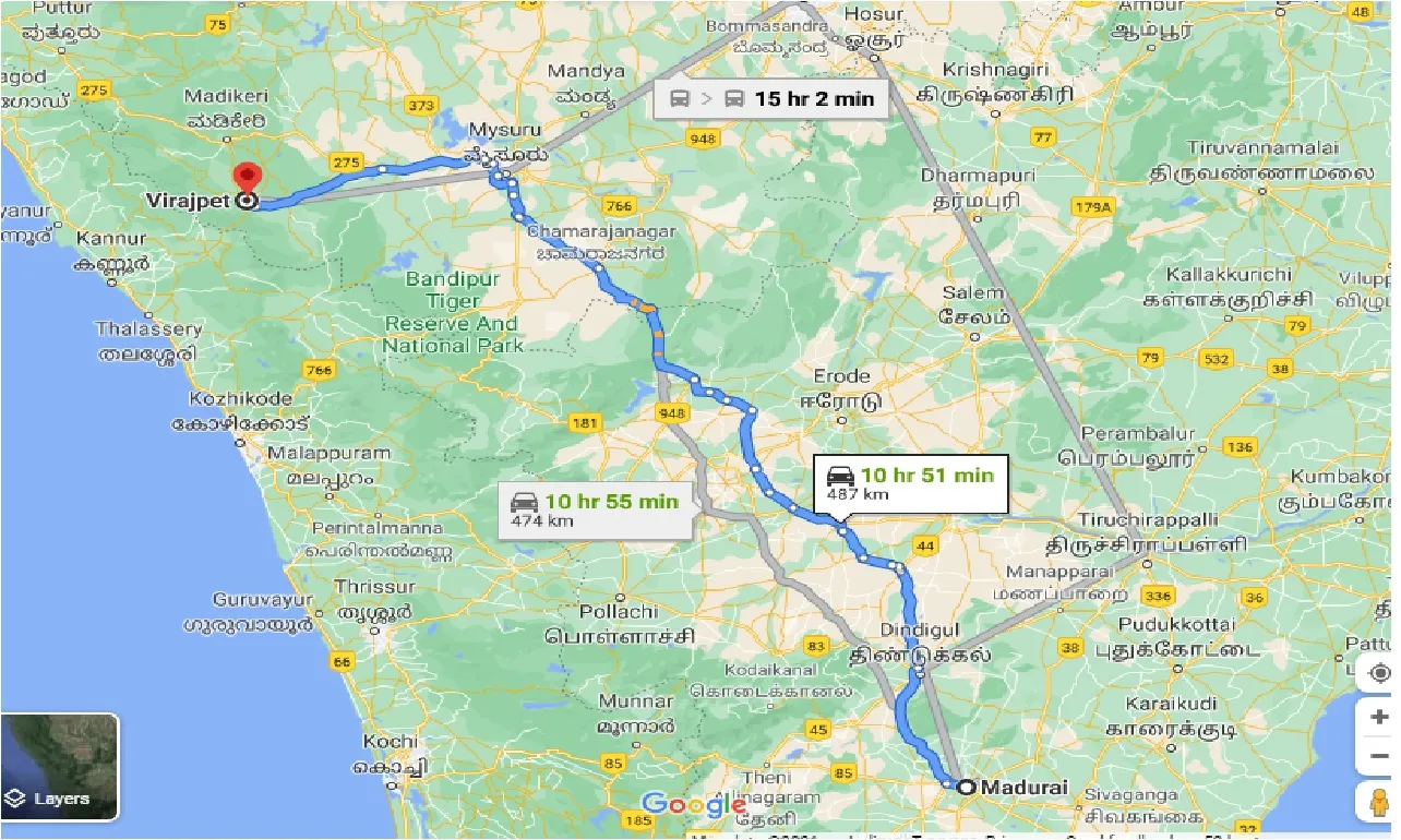 madurai-to-virajpet-one-way