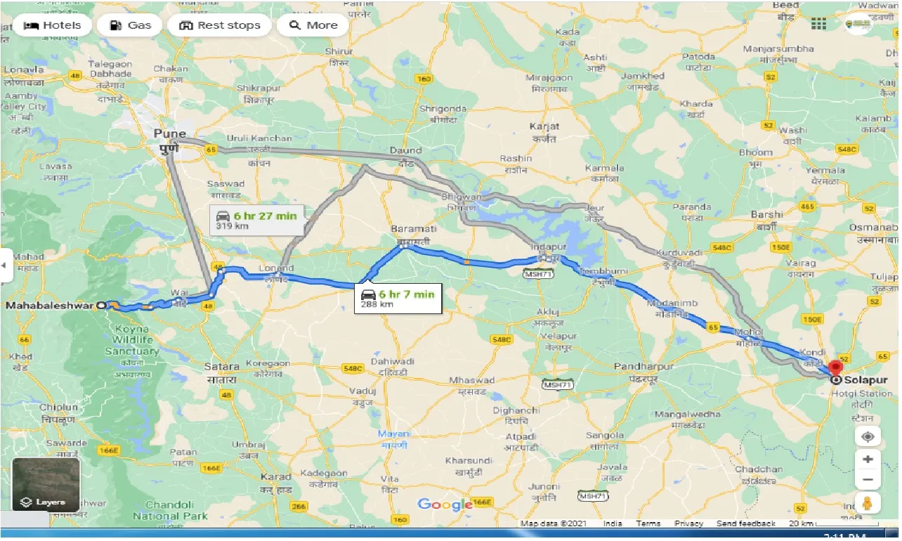 mahabaleshwar-to-solapur-one-way