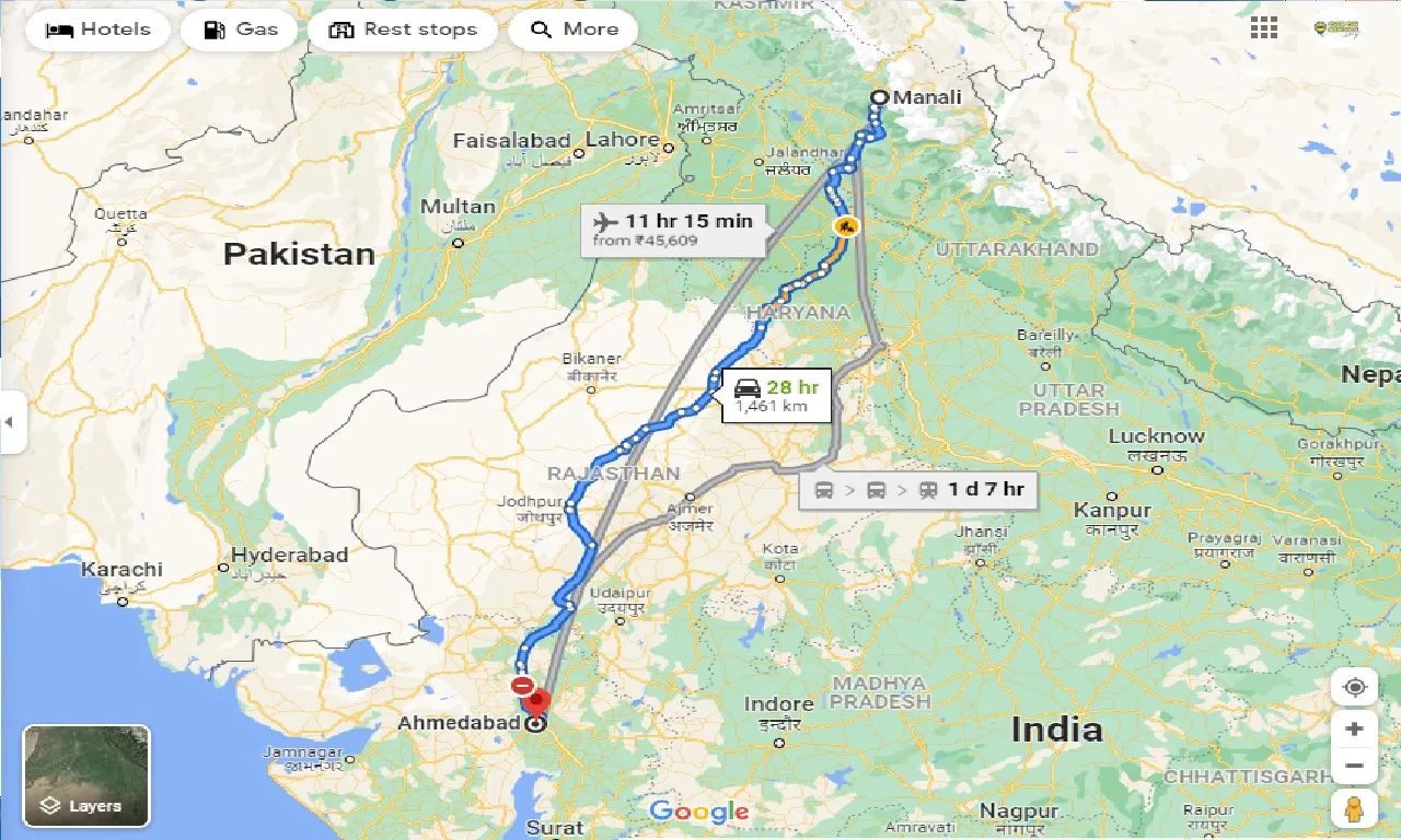 manali-to-ahmedabad-taxi