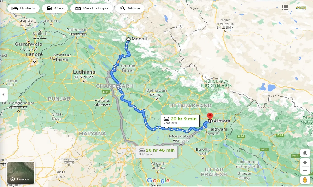 manali-to-almora-taxi