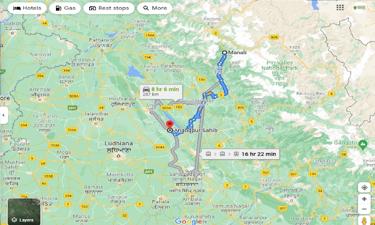 manali-to-anandpur-sahib-taxi