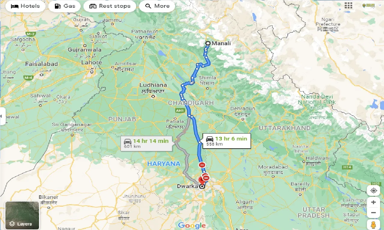 manali-to-dwarka-delhi-taxi