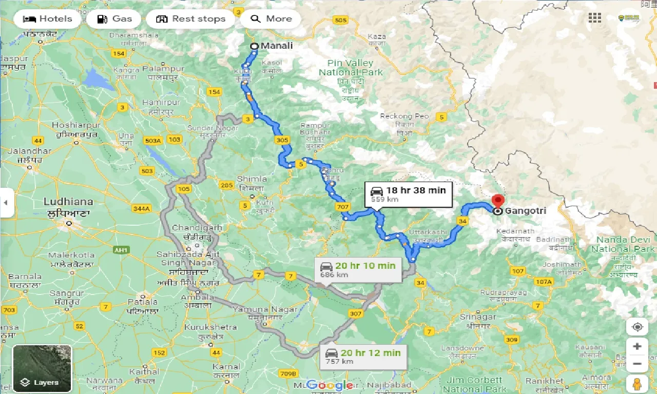 manali-to-gangotri-one-way