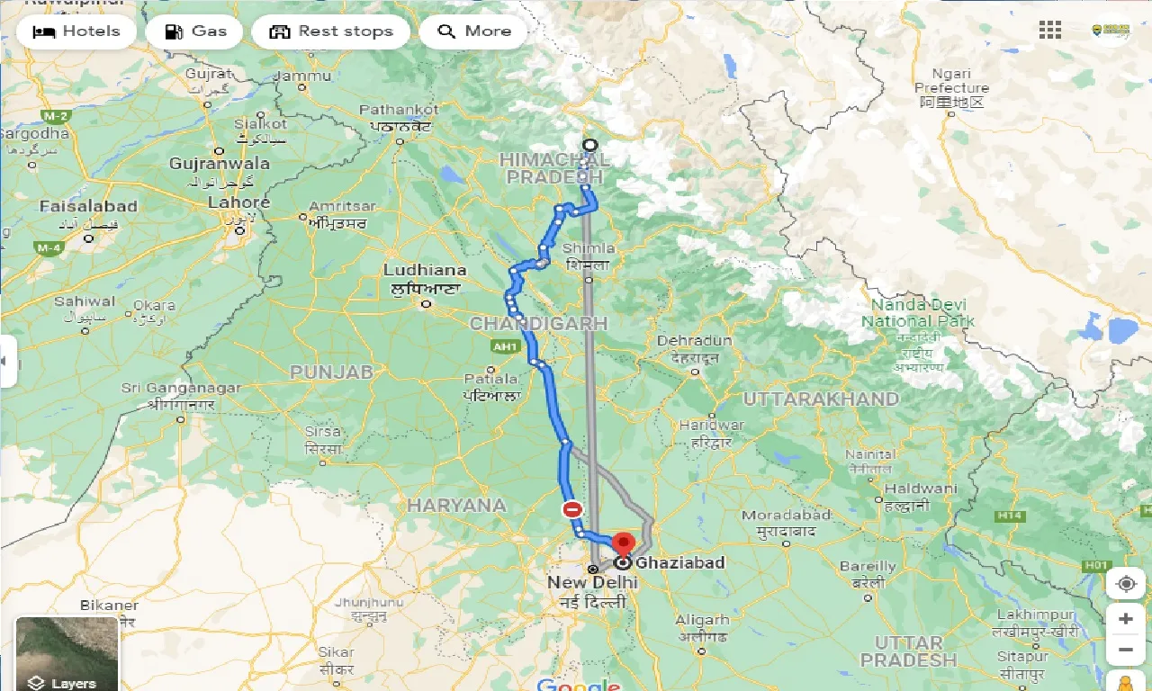 manali-to-ghaziabad-one-way