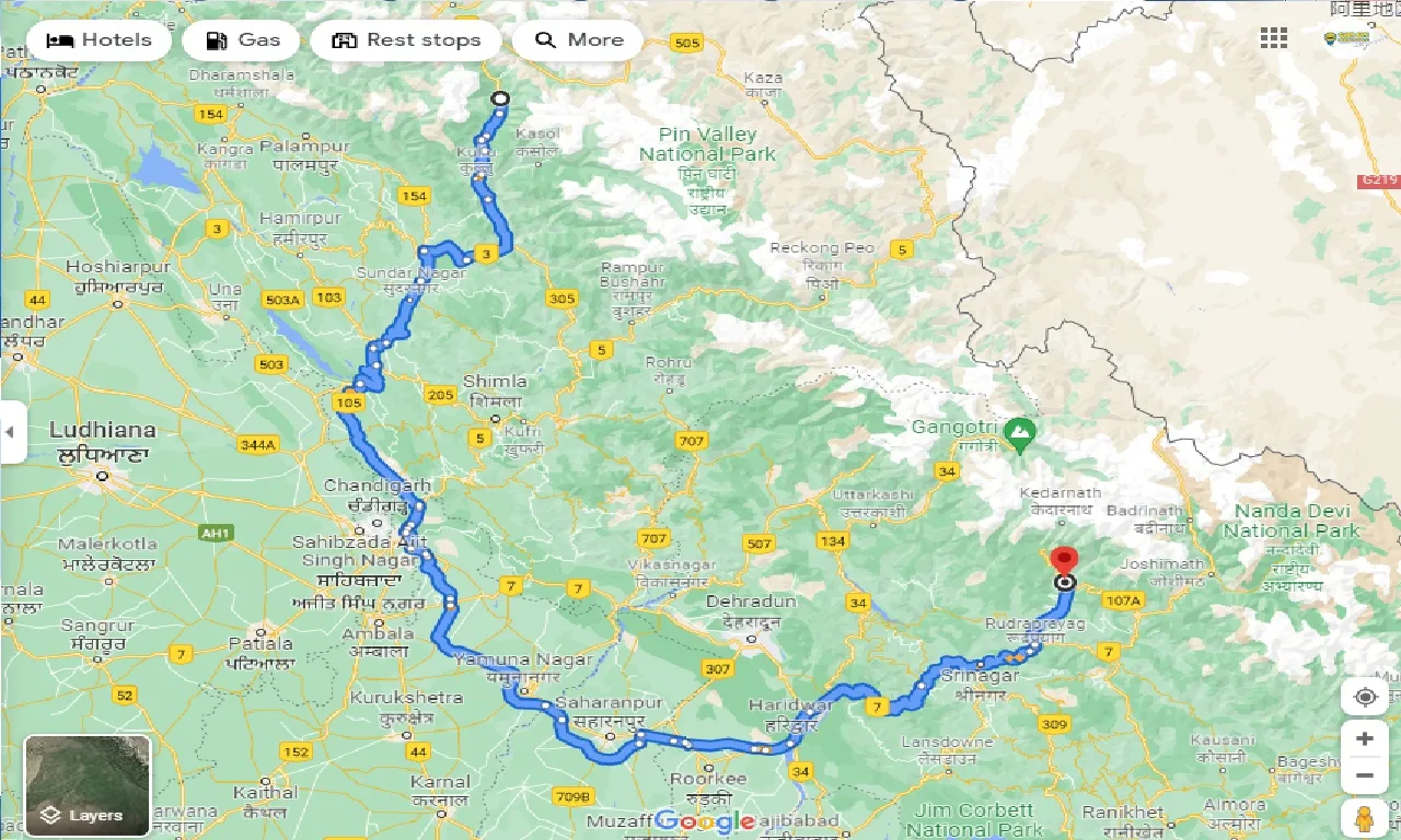 manali-to-guptkashi-taxi