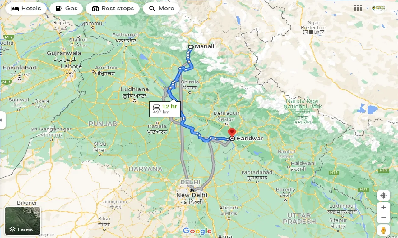 manali-to-haridwar-taxi