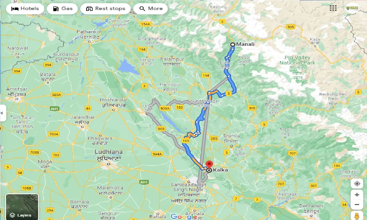 manali-to-kalka-one-way