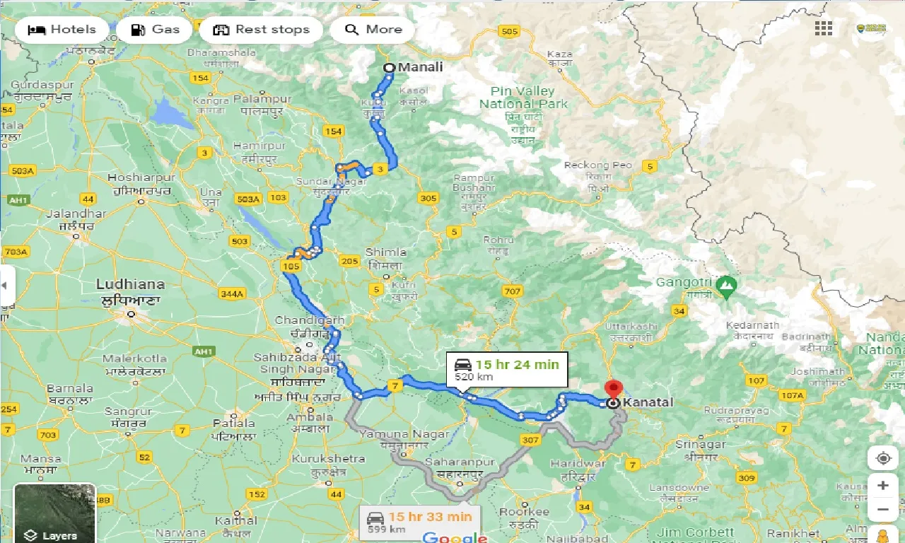 manali-to-kanatal-taxi