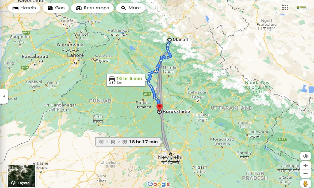 manali-to-kurukshetra-taxi
