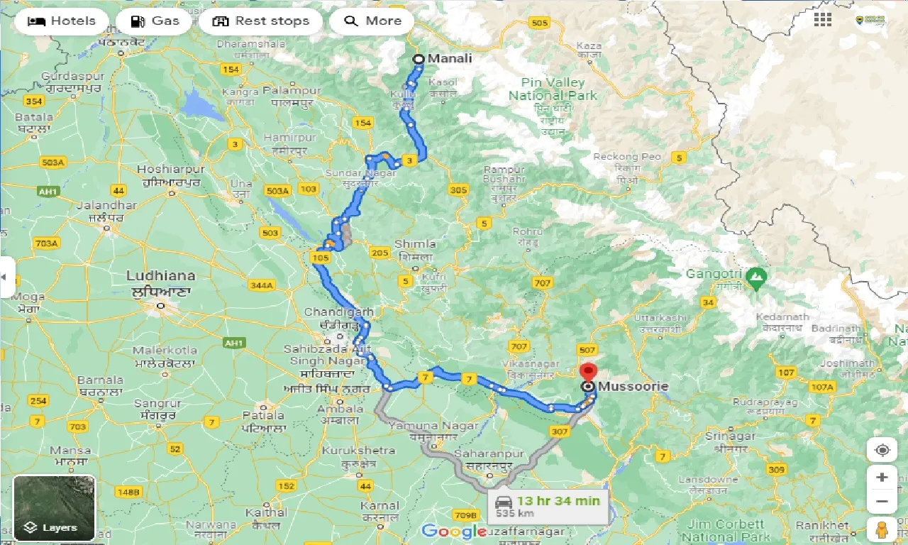 manali-to-mussoorie-taxi