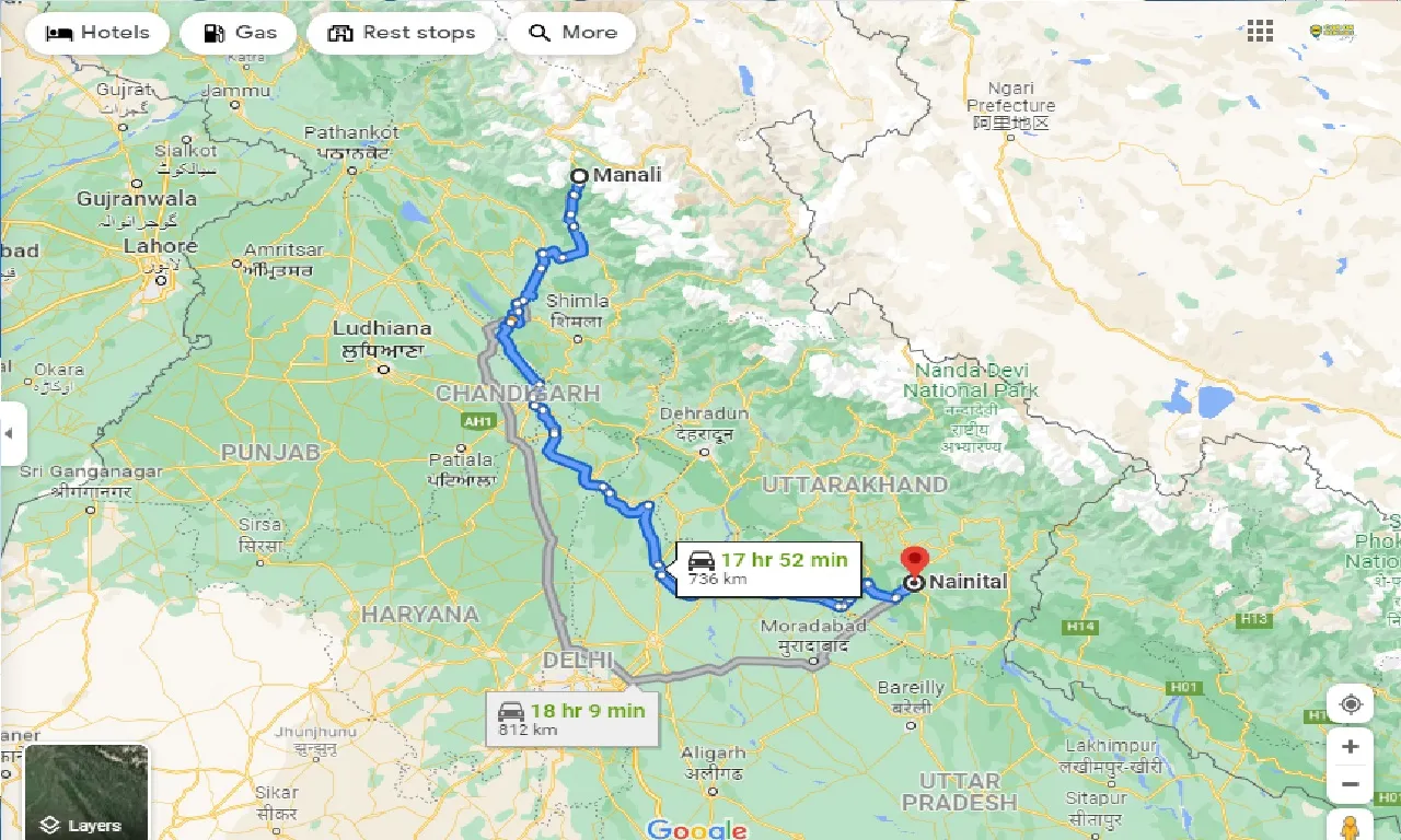 manali-to-nainital-one-way