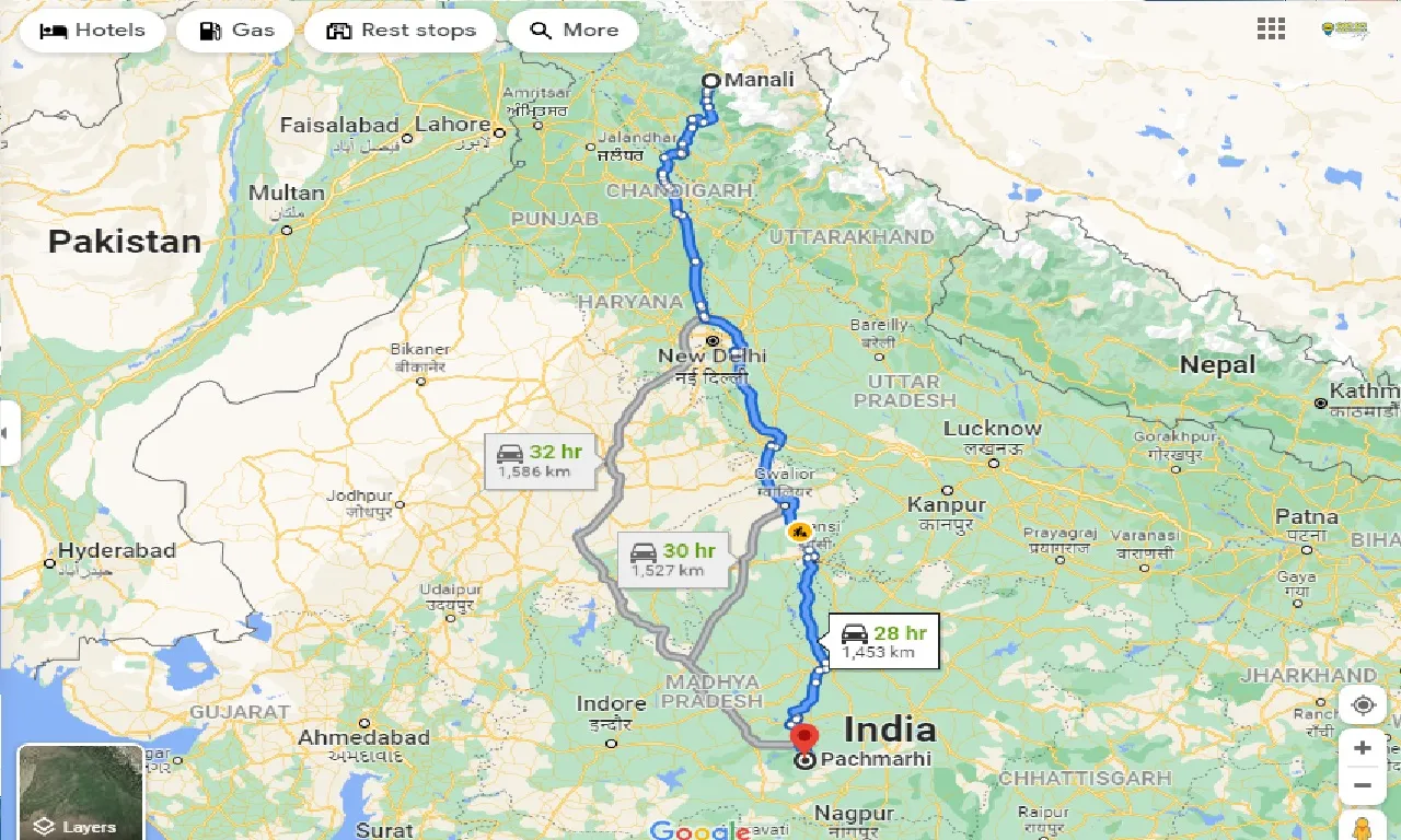manali-to-pachmarhi-taxi