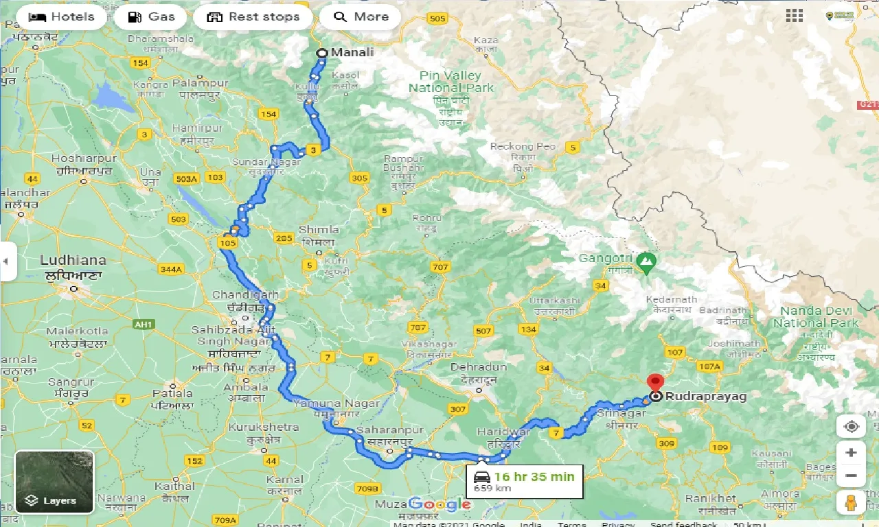 manali-to-rudraprayag-taxi