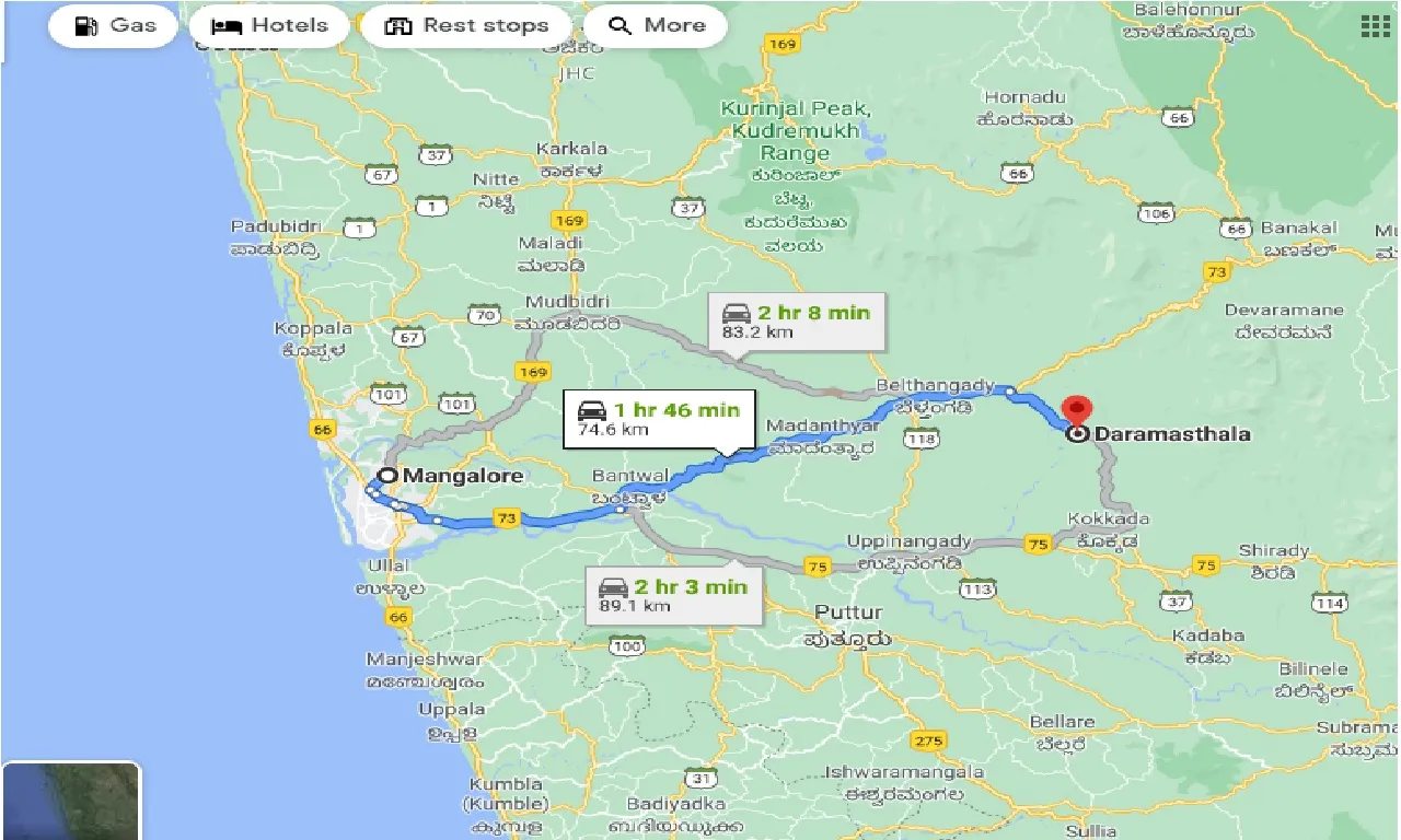 mangalore-to-daramasthala-one-way
