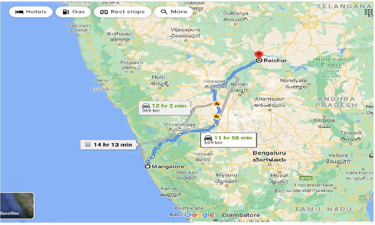 mangalore-to-raichur-taxi