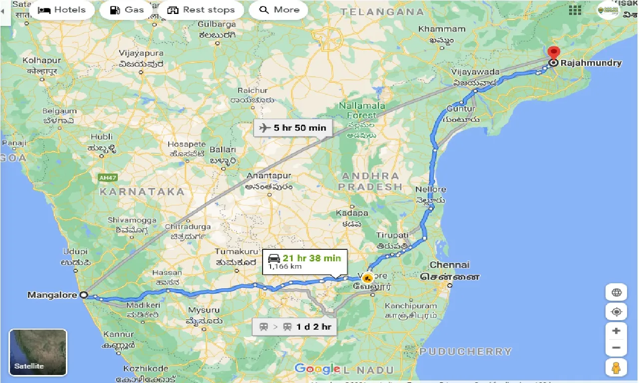 mangalore-to-rajahmundry-taxi