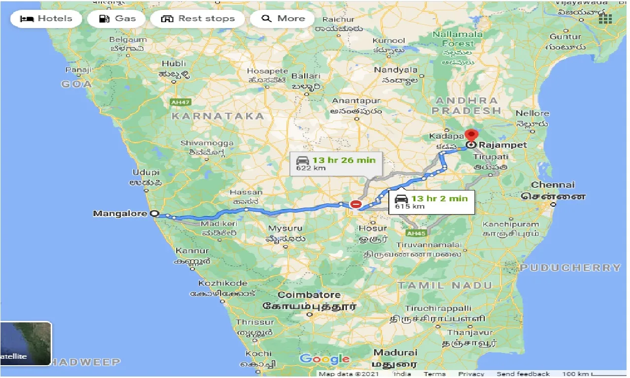 mangalore-to-rajampet-one-way