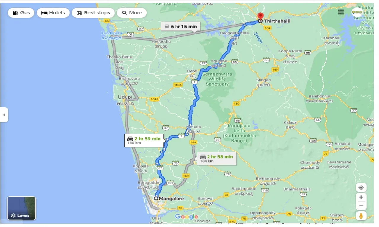 mangalore-to-thirthahalli-one-way
