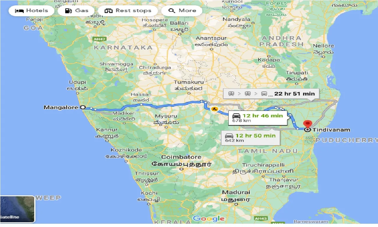 mangalore-to-tindivanam-one-way