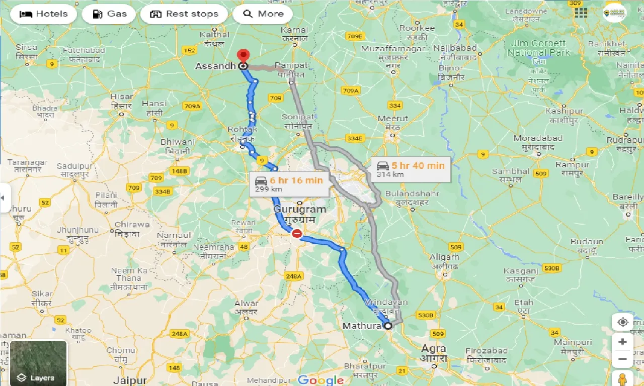 mathura-to-assandh-ruralpart-one-way