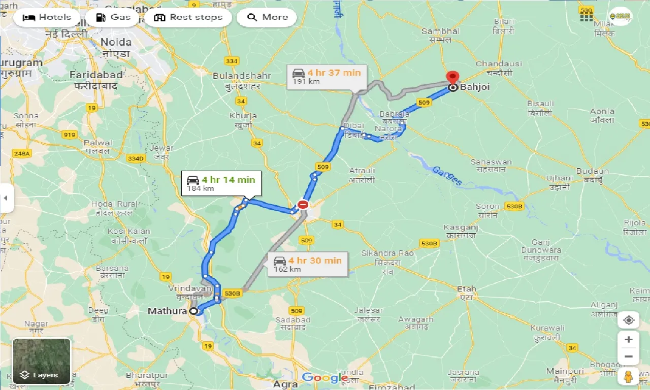 mathura-to-bahjoi-taxi