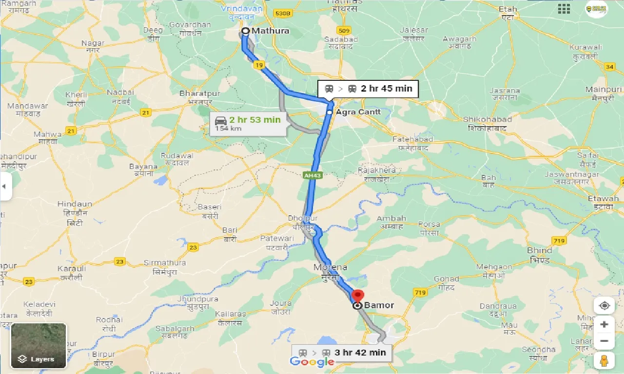 mathura-to-bamor-one-way