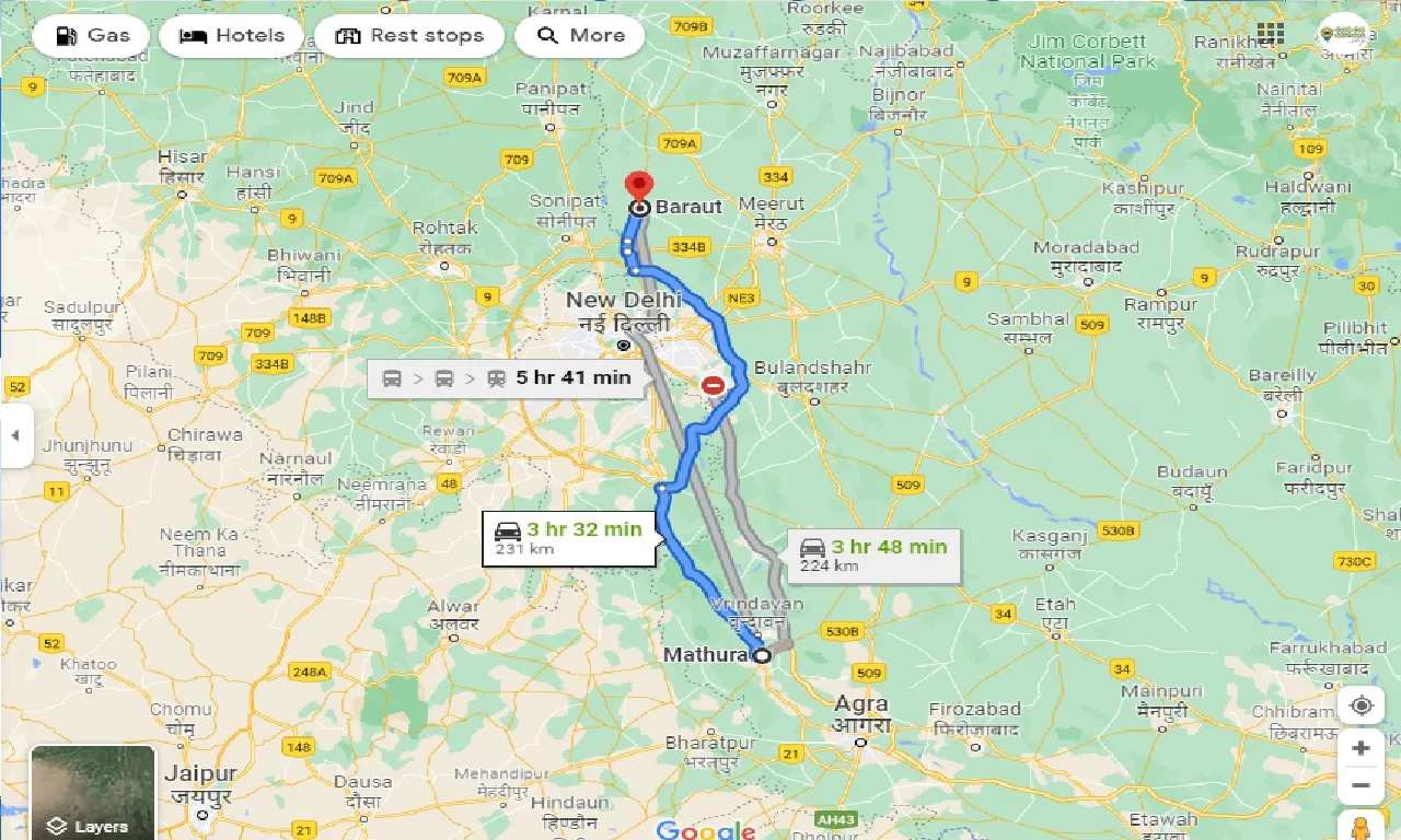 mathura-to-baraut-one-way