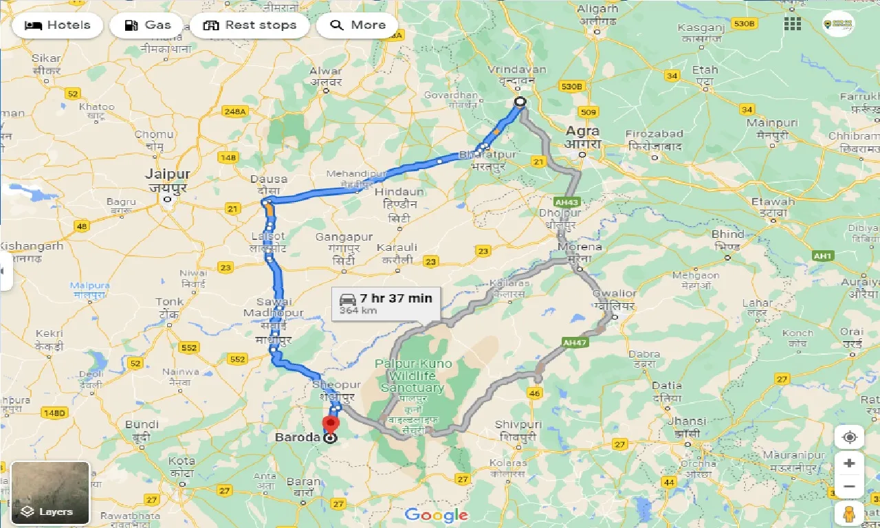 mathura-to-baroda-one-way