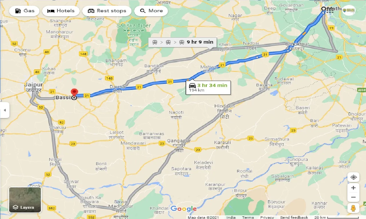 mathura-to-bassi-one-way