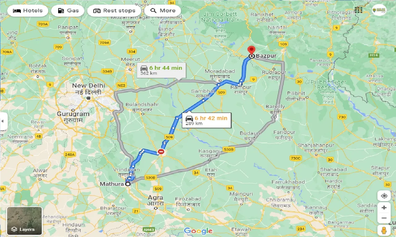 mathura-to-bazpur-one-way