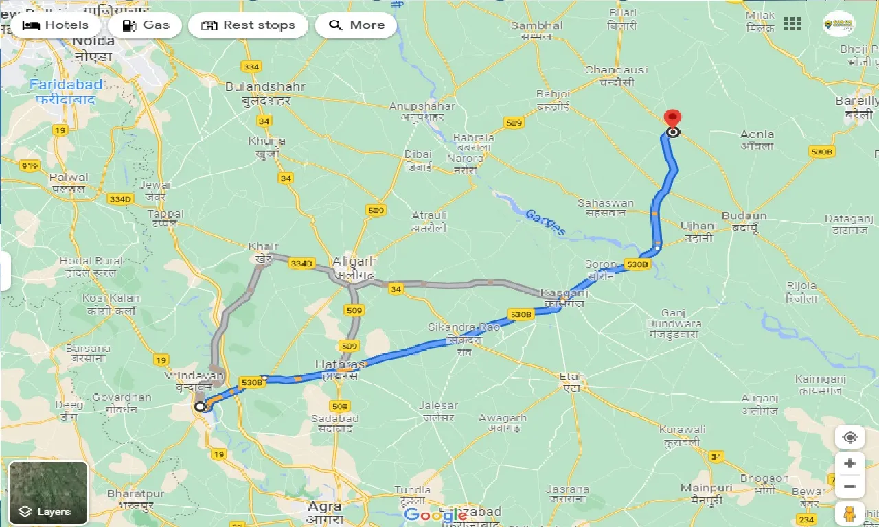 mathura-to-bisauli-one-way