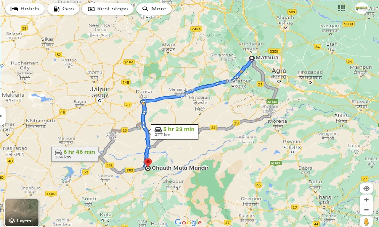 mathura-to-chauth-ka-barwara-taxi