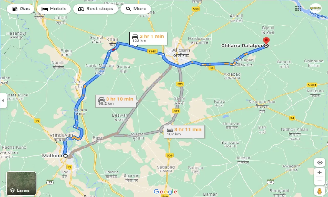 mathura-to-chharra-rafatpur-taxi