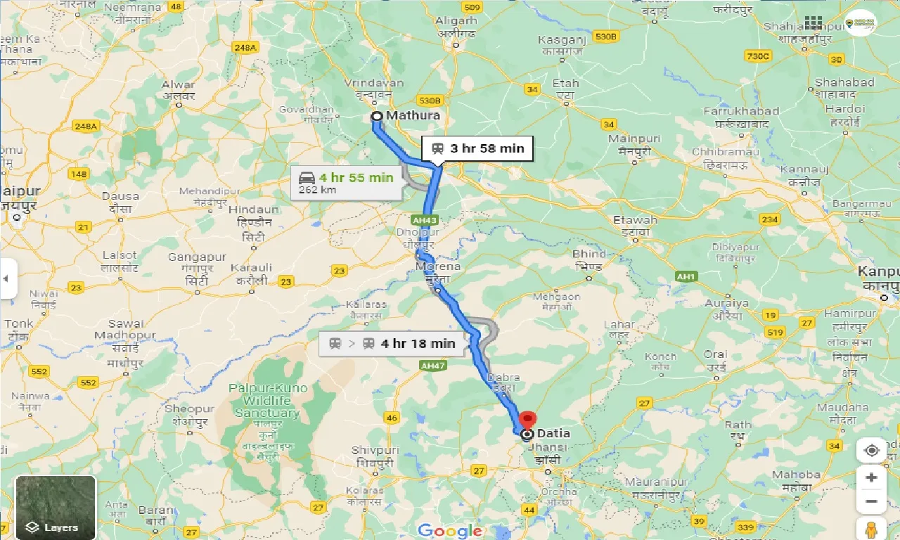 mathura-to-datia-taxi