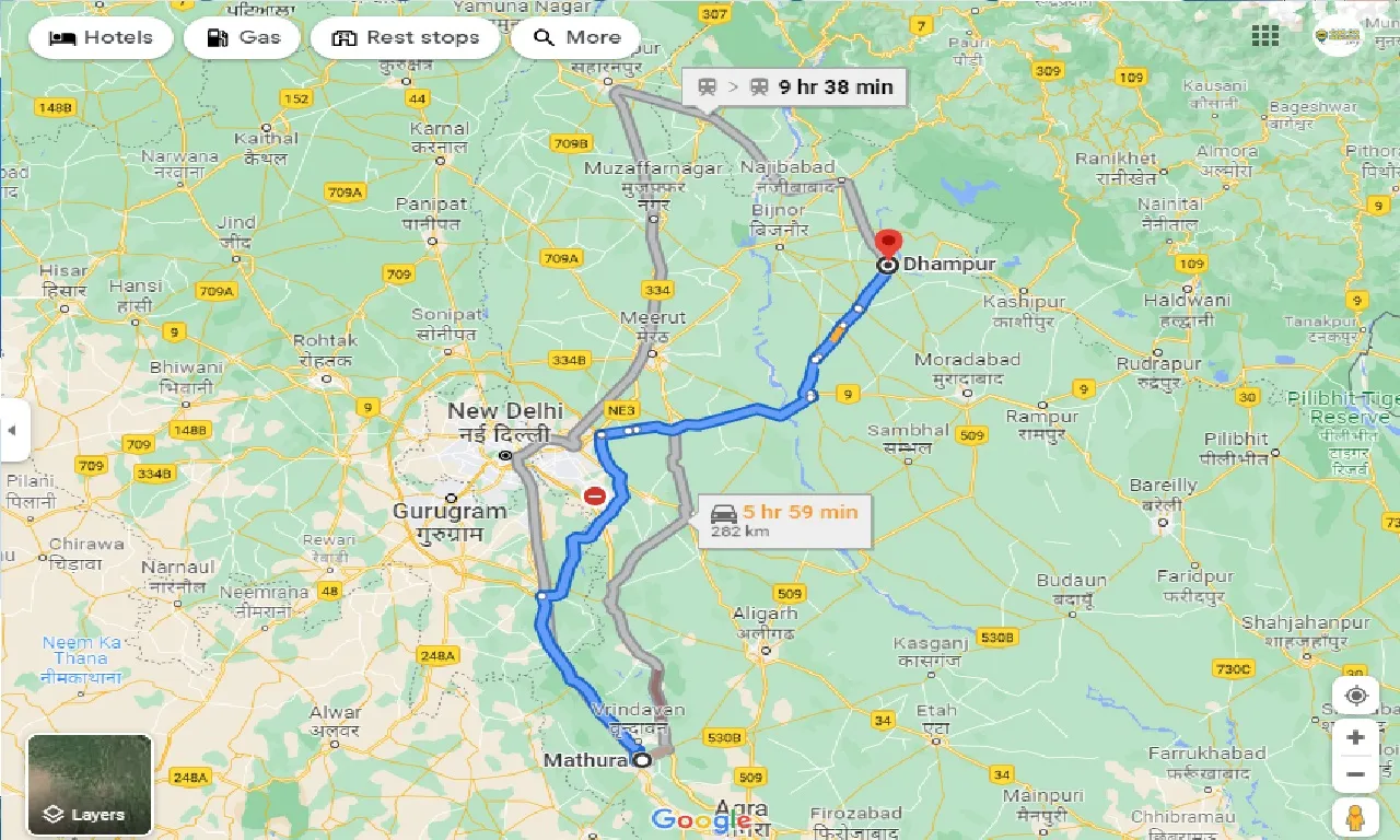mathura-to-dhampur-one-way