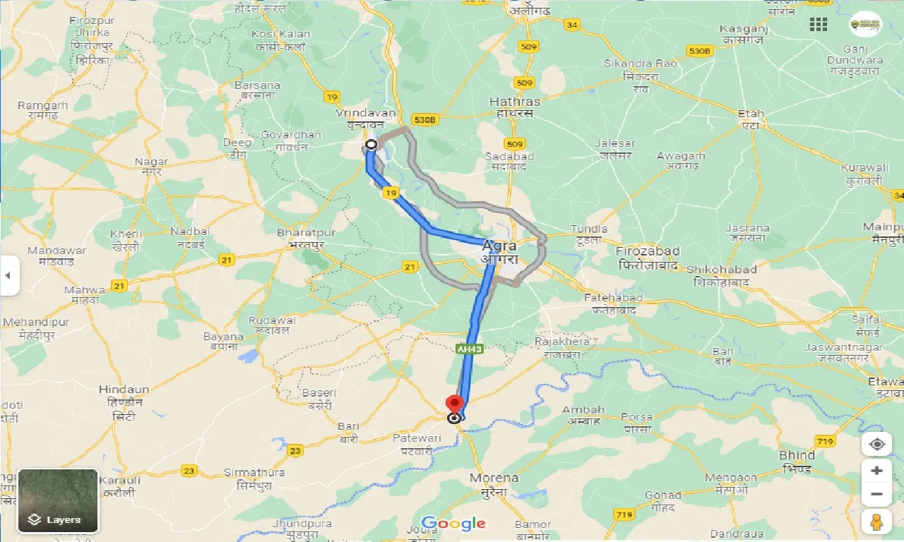 mathura-to-dholpur-one-way