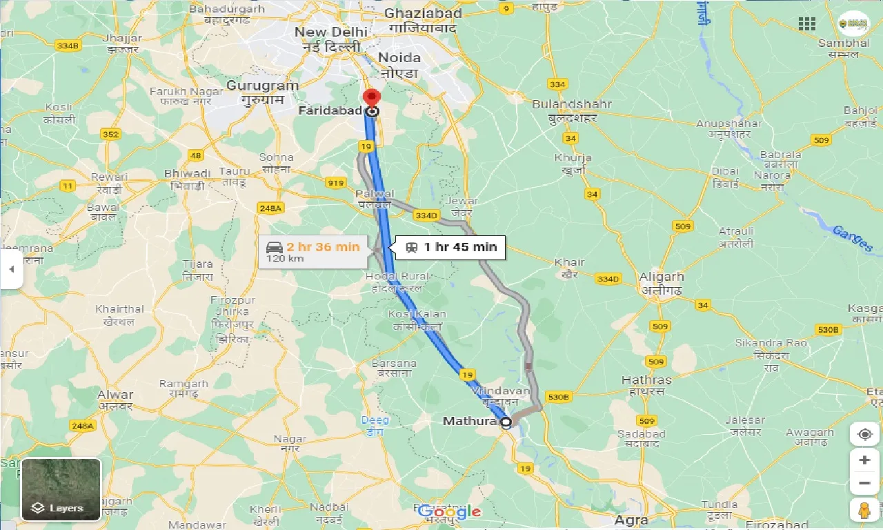 mathura-to-faridabad-taxi
