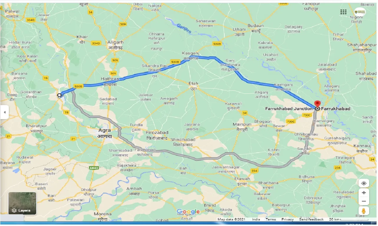 mathura-to-farrukhabad-round-trip